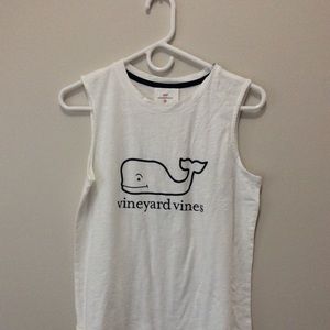Vineyard vines for target XS white tank top logo